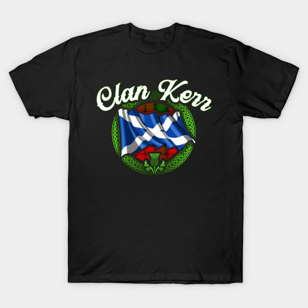 Scottish Flag Clan Kerr T-Shirt by Celtic Folk